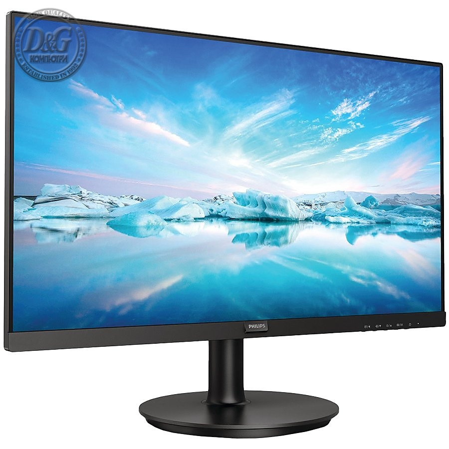 Monitor 23.8" Philips 241V8L/00(01) Black VA, 16:9, 1920x1080, 4ms, 250 cd/m2, 3000:1, D-Sub, HDMI, vesa