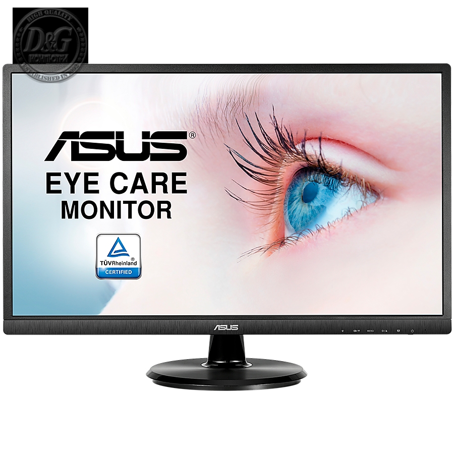 Монитор 23.8" ASUS VA249HE Black VA, 16:9, 1920x1080, 5ms, 250 cd/m, 3000:1, D-Sub, HDMI, vesa (90LM02W1-B02370)