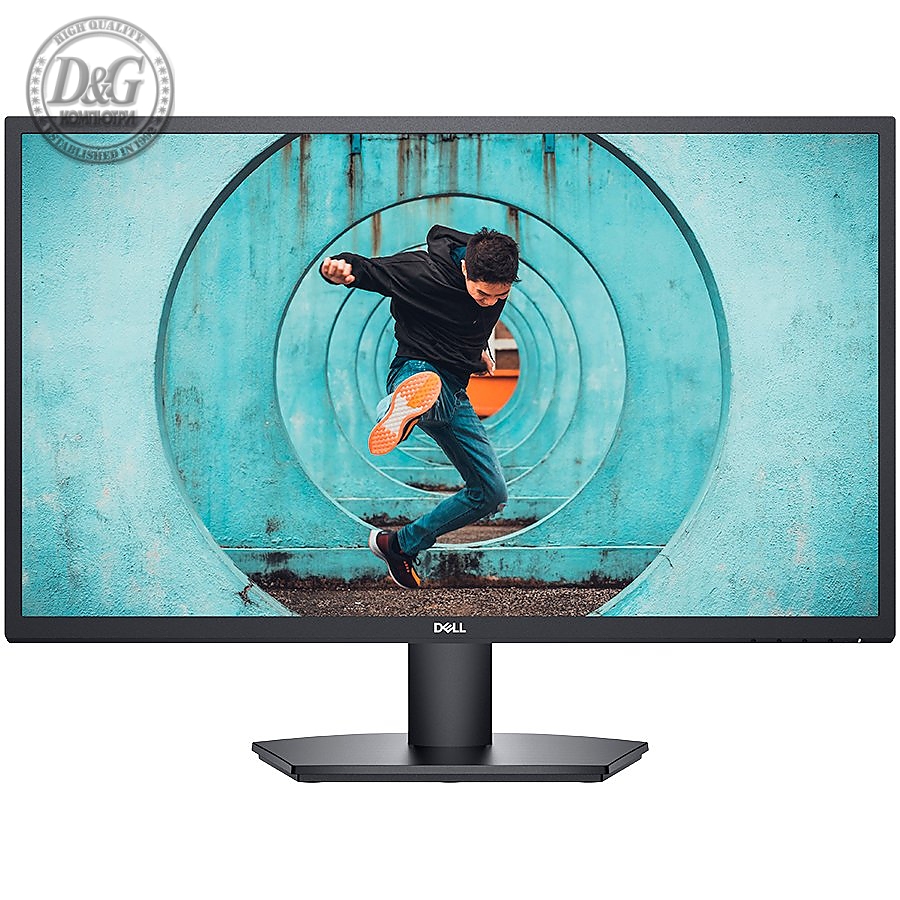 DELL Monitor LED SE2722H 27", VA, 1920x1080, 75Hz, 3000:1, 250 cd/m2, 4ms, 178°/178°, tilt-adjust., VGA, HDMI, Anti glare with hard-coating 3H, FreeSync, Flicker-free, Security lock slot, Glossy Black, 3Y