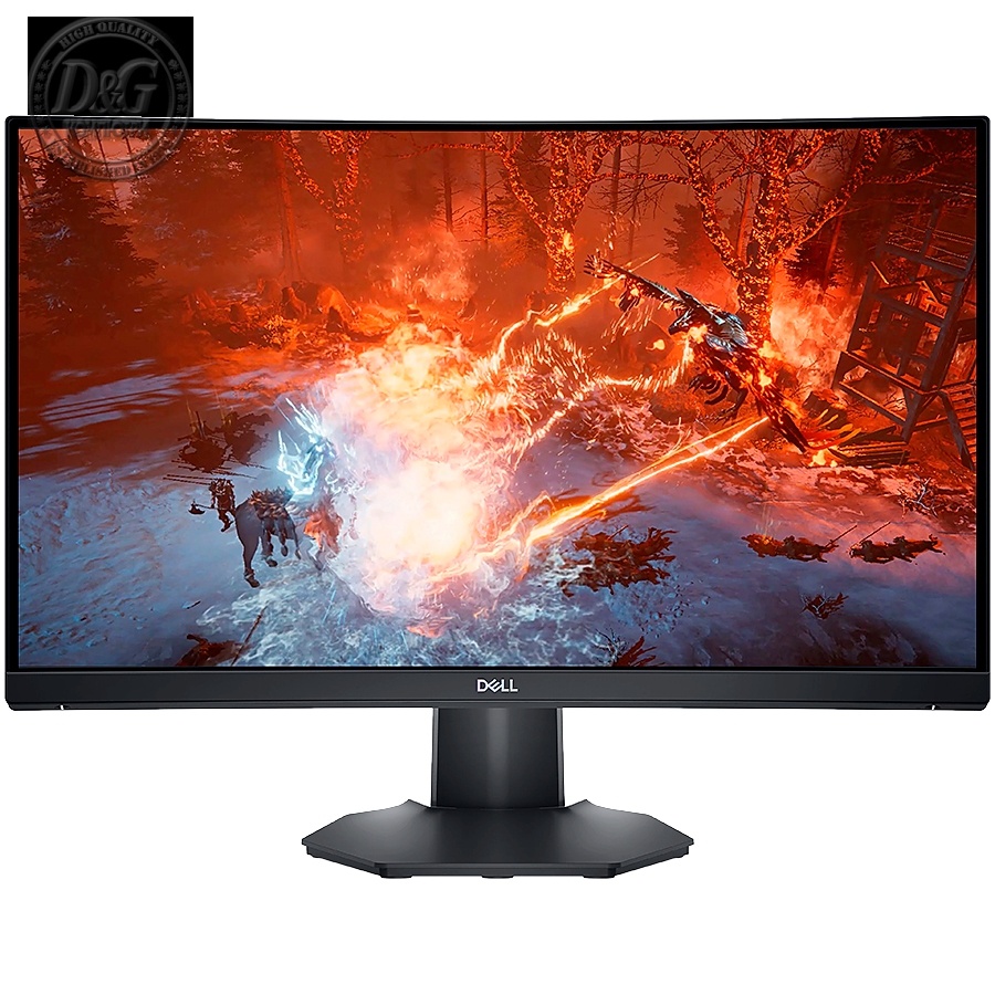 DELL Monitor LED Gaming Curved S2422HG, 23.6", 1920x1080 @ 165Hz, 16:9, VA, 3000:1, 1ms MPRT / 4ms GtG, 350 cd/m2, 2xHDMI, 1x DP, HAS 100mm, Tilt VESA, Black, 3y