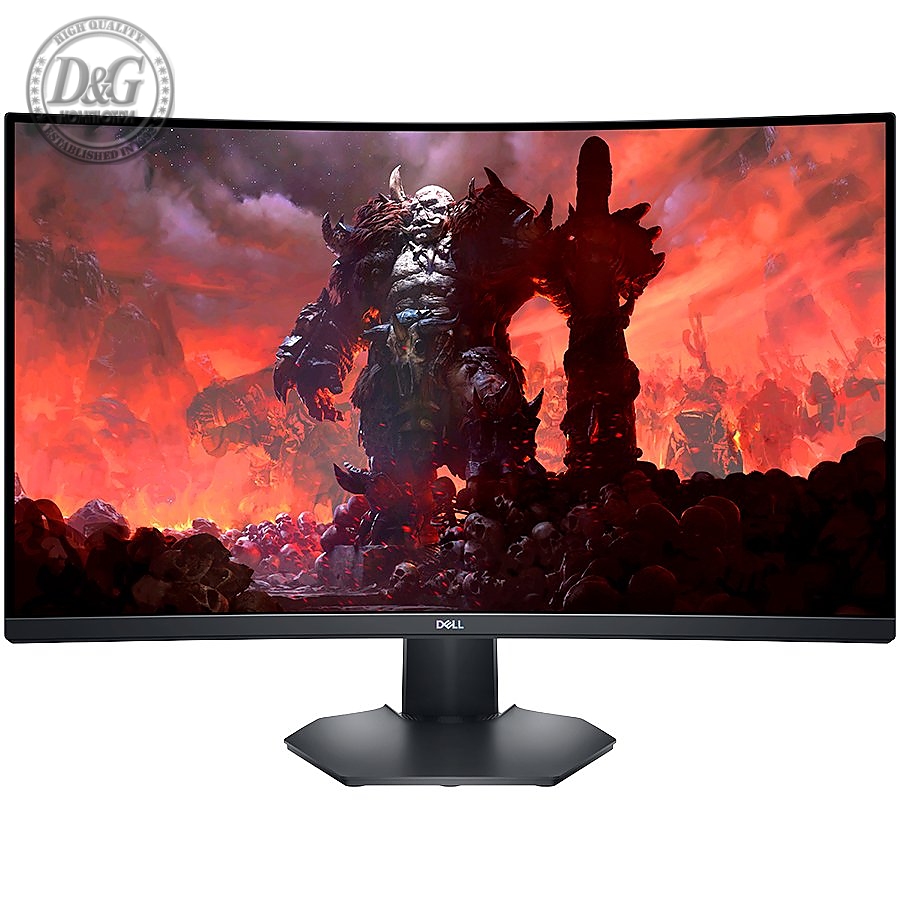 Dell Gaming LED Monitor S3222DGM, 31.5" QHD 2560x1440 165Hz VA Panel 16:9 Curved 99% sRGB, 350 cd/m2, 3000:1, 178Вє/178Вє, 1ms (MPRT) / 2ms GtG (gray to gray), Flicker Free, 2xHDMI, 1xDP, Audio Jack, Free Sync, Height adjustable, Tilt, 3Y