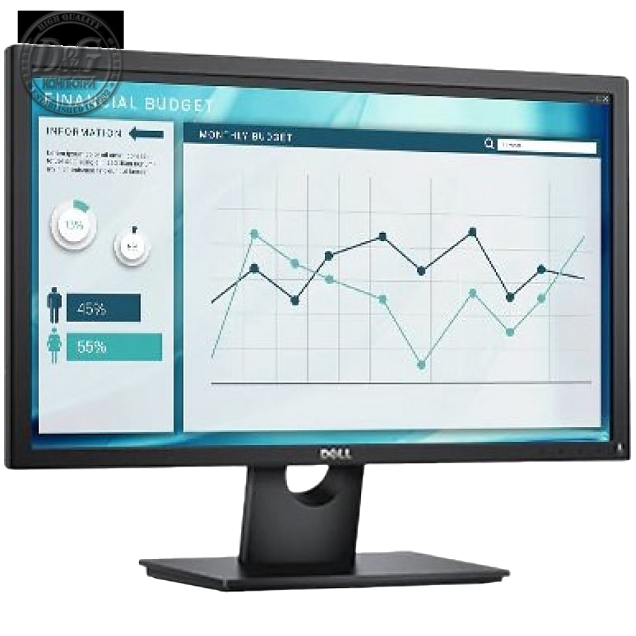 Monitor DELL E-series E2318H 23'', 1920 x 1080, FHD, IPS Antiglare, 16:9, 1000:1, 250cd/m2, 8ms/5ms, 178/178, VGA, DisplayPort, Tilt, 3Y (210-AMKX)