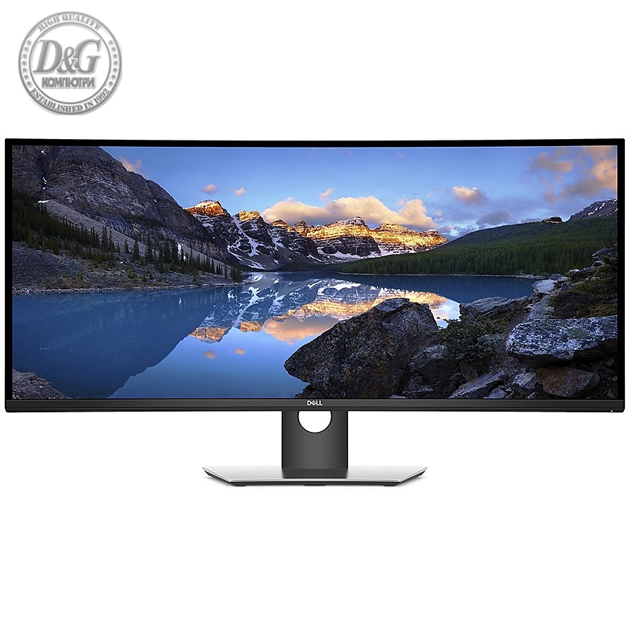 Monitor DELL UltraSharp U3821DW Curved 37.5", 3840 x 1600, WQHD+, IPS Antiglare, 21:9, 1000:1, 300 cd/m2, 8ms/5ms, DP, 2xHDMI, USB-C, Audio line out, RJ-45, 9W Speakers, Tilt, Swivel, Height Adjust, 3Y