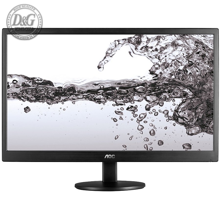 AOC Monitor LED E2270SWN (21.5“, TN, 16:9, 1920x1080, 700:1, 200 cd/m2, 5ms, VGA, Tilt, Vesa) Black, 3y