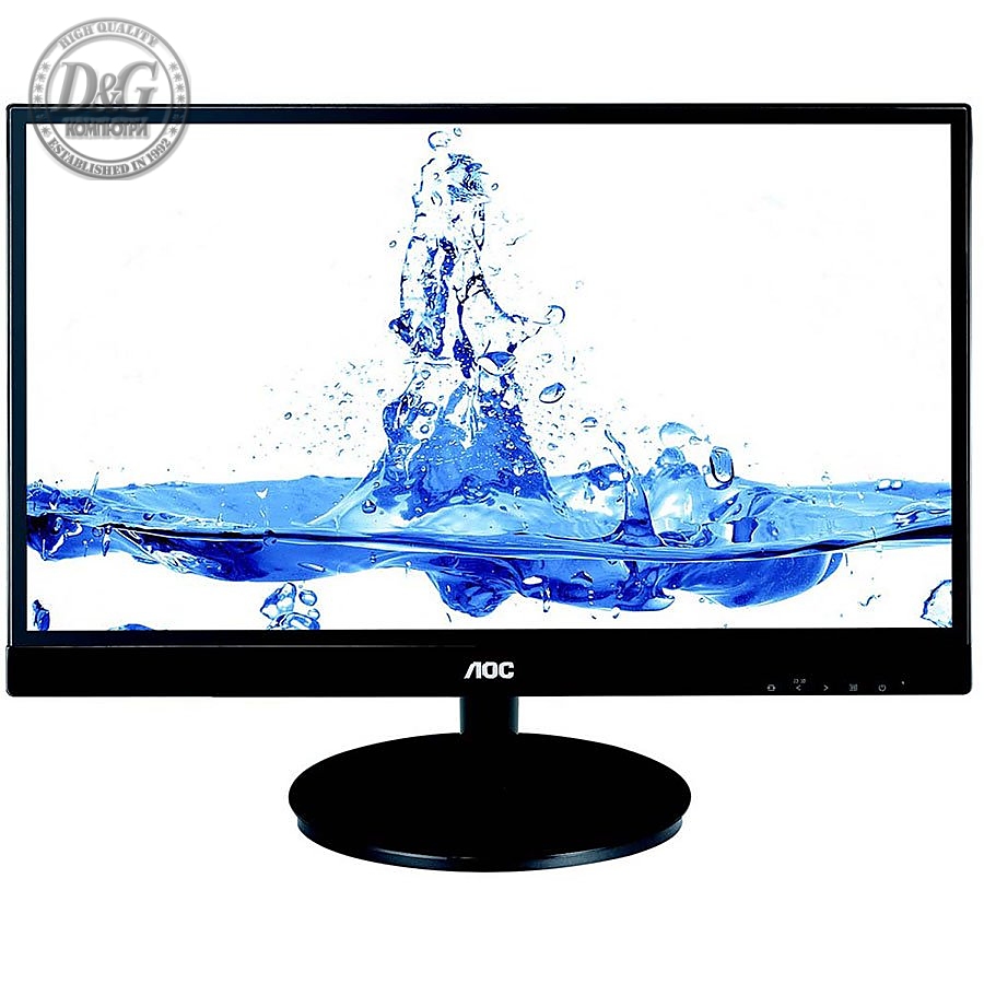 Aoc monitor led I2369VM (58.4cm - 23", IPS WLED, 1920x1080, 20000000:1 DCR, 16:9,  178°/178° , 6ms, VGA, 2 x HDMI,display port, -5°~-15° Tilt, 250 cd, speakers, VESA 75 mm, MHL interface Android mobile devices , silver)