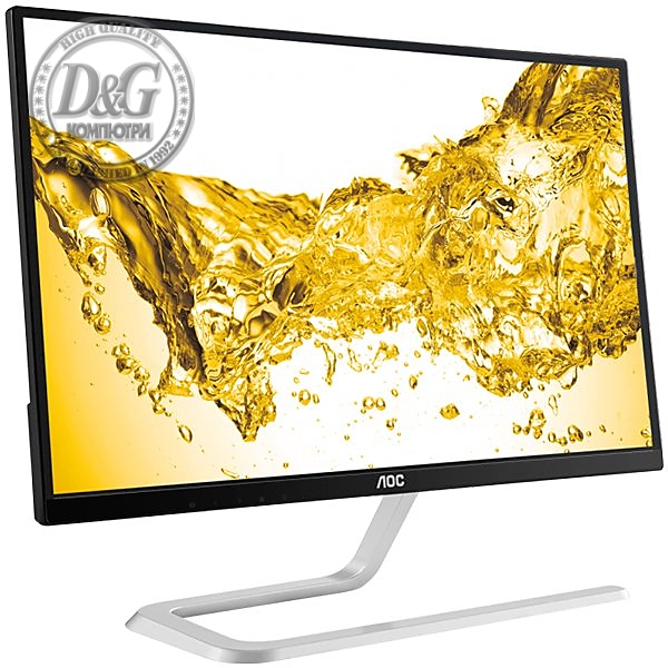 AOC Monitor LED I2481FXH (23.8“, 16:9, 1920x1080, 50M:1, 1000:1, 250 cd/m2,  4 ms GTG, 178/178°, VGA, 2xHDMI, Tilt, Vesa) Black, 3y