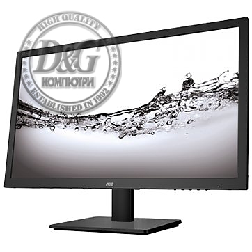 AOC 21.5"(54.6cm) Monitor LED E2275SWJ (21.5", 16:9, 1920x1080, TFT-LCD, 250 cd/mВІ, 200M : 1, 2 ms, 170/160В°, VGA, DVI-D, HDMI, 2W speakers, Tilt: -5 to +20В°, Black, Warranty 3y)