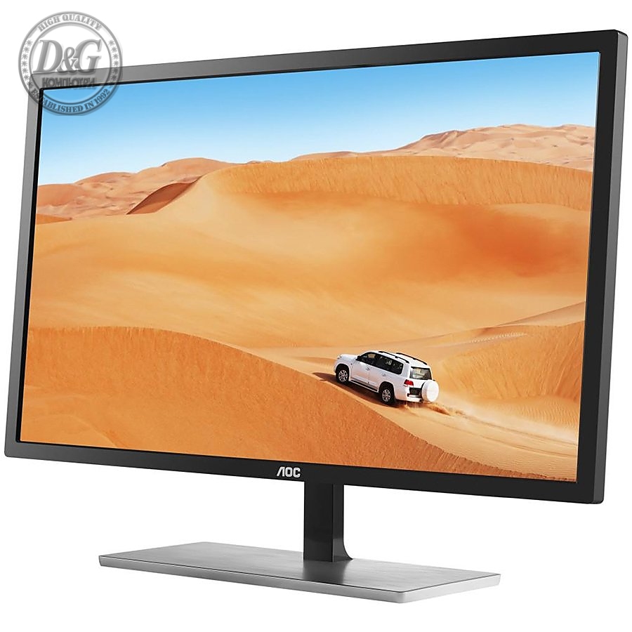 Monitor 31.5'' AOC Q3279VWFD8 Silver-Black IPS, 16:9, 2560x1440, 5ms, 250 cd/m2, 1200:1, D-Sub, DVI, HDMI, DP