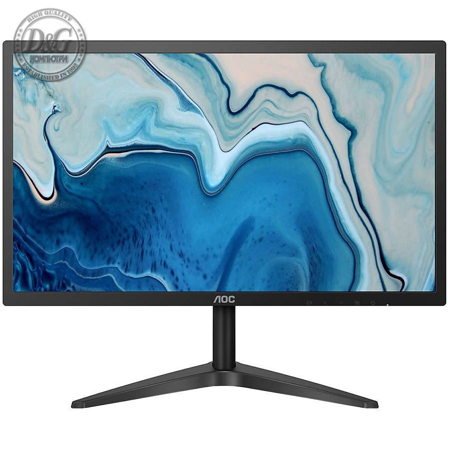 AOC Monitor LED 22B1HS (21,5'' WLED IPS Panel, 1920x1080, 5ms, 250cd/m2, 1000:1, 178Вє / 178Вє, VGA, HDMI), Black, 3Y