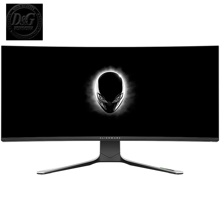 Monitor LED Alienware AW3821DW 37.5" Curved, Fast IPS, AG, 3840 x 1600 144 Hz, NVIDIA G-Sync Ultimate, 21:9, 450 cd/mВІ, 1000:1, 1ms (g to g), 1.07b colours, tilt: -5В° to 21В°, Swivel: -20В° to 20В°, Height: 130mm, 178/178, 3Y Warr