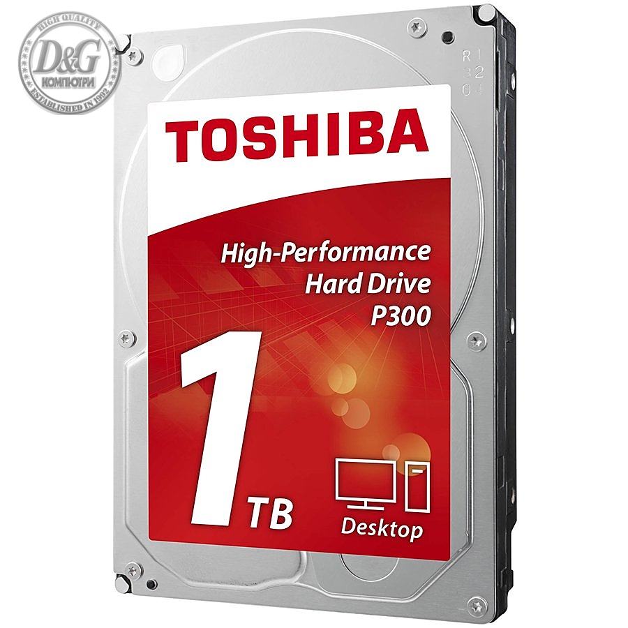 HDD desktop Toshiba P300 (3.5" 1TB, 7200RPM, 64MB, NCQ, AF, SATAIII), bulk