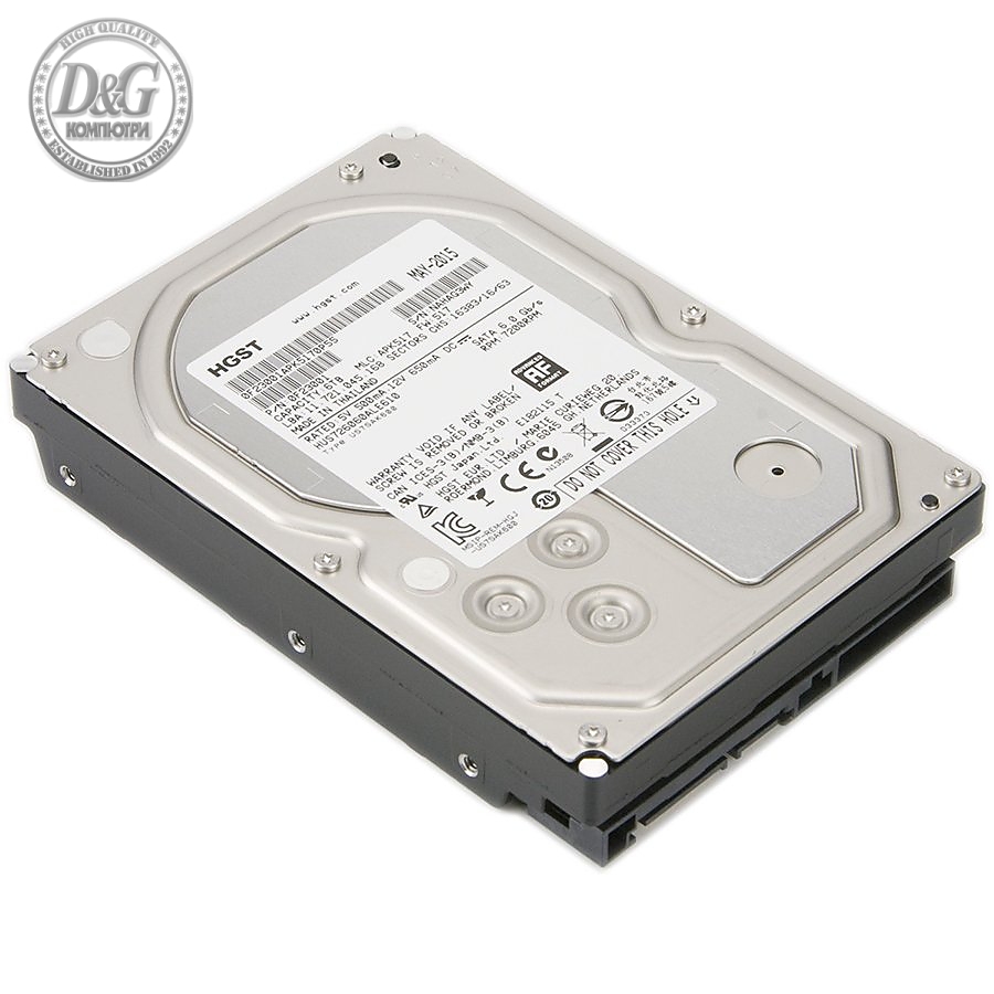 Supermicro HGST 3.5" 12TB SATA 6Gb/s 7.2K RPM 256M0F30144 512e ISE