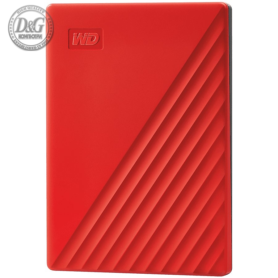 HDD External WD My Passport (2TB, USB 3.2) Red