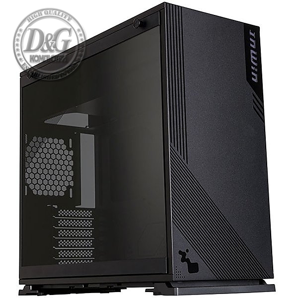 Chassis In Win 103 Mid Tower, Tempered Glass, 12"x10.5" ATX, Micro-ATX, Mini-ITX, VGA Card Length: 421mm (Maximum), CPU Heatsink Height: 160mm, USB3,0x2+AUDIO(HD)/RGB lighting, black