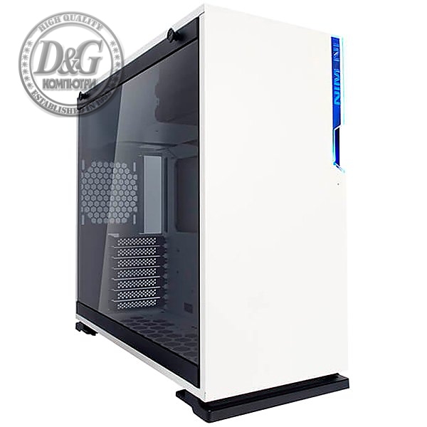 Chassis In Win 101 Mid Tower,ATX,Micro-ATX,Mini-ITX, Tempered Glass,Front Ports 2xUSB 3.0 HD Audio, Dimension 445x220x480mm,1x120mm Rear Fan/120 mm Radiator 2x120mm Side Fan/240mm Radiator,3x120mm Bottom Fan/360mm Radiator,white