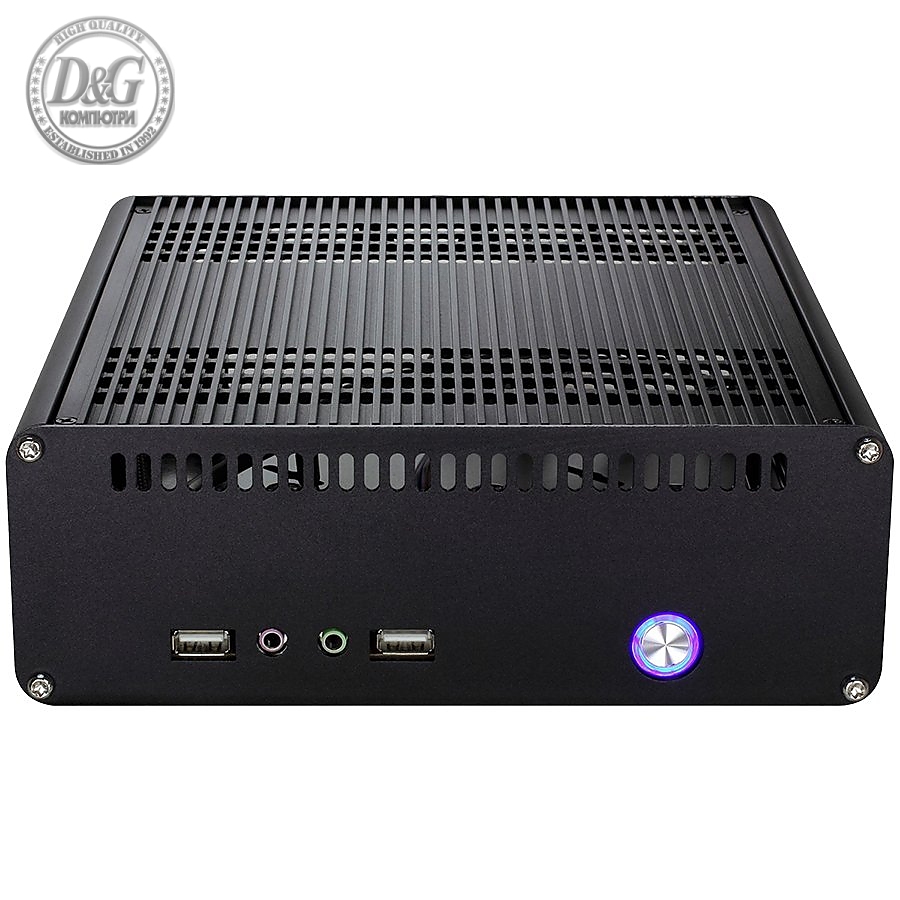 E-mini K3 Black Aluminium, Mini-ITX 2x2.5', 1x3.5", USB2.0