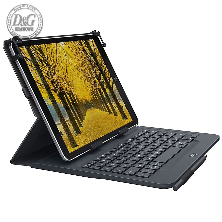 LOGITECH Universal Folio with keyboard for 9-10 inch tablets - UK - INTNL