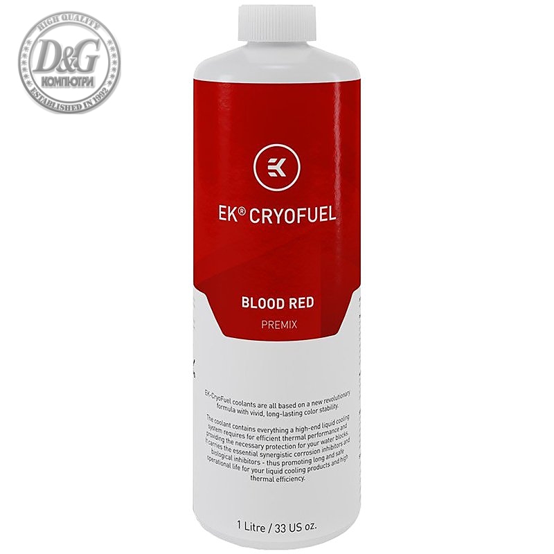 EK-CryoFuel Blood Red (Premix 1000mL), coolant mixture