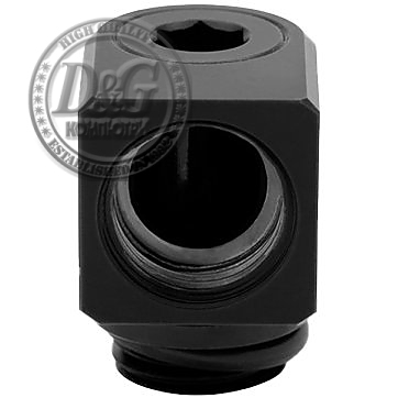 EK-Quantum Torque Micro Rotary 90° - Black, adapter fitting