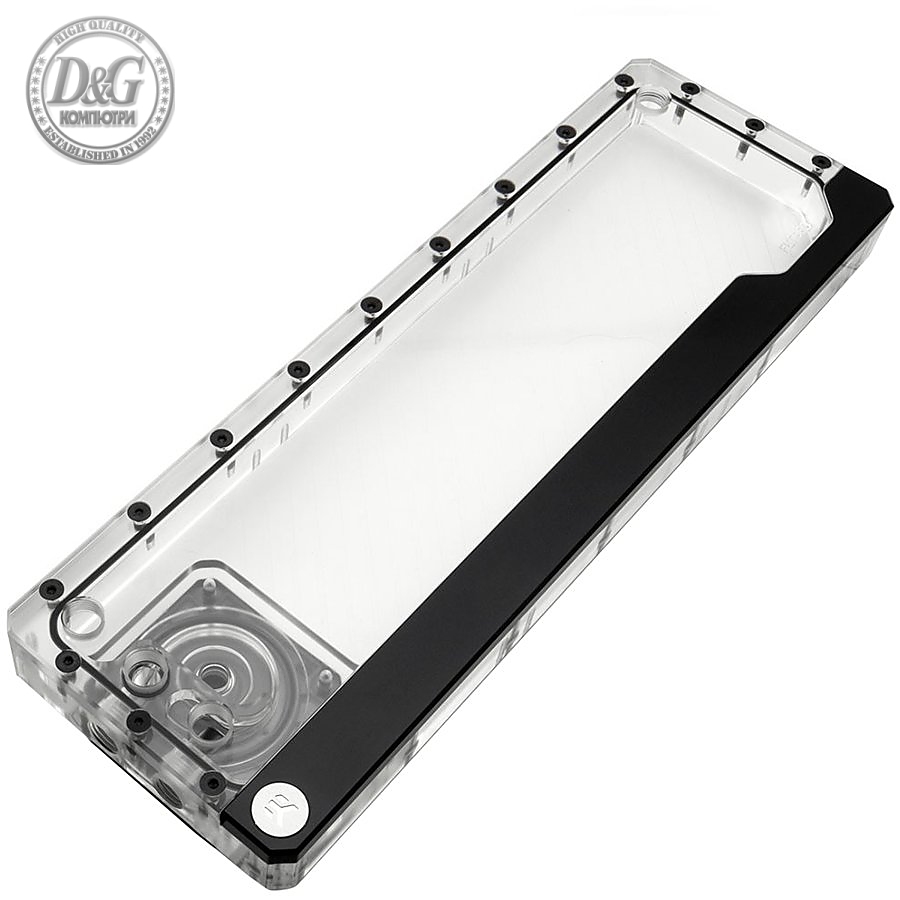 EK-Quantum Kinetic FLT 360 DDC PWM D-RGB - Plexi, 360mm pump-reservoir