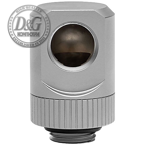 EK-Quantum Torque Rotary 90° - Satin Titanium, adapter fitting