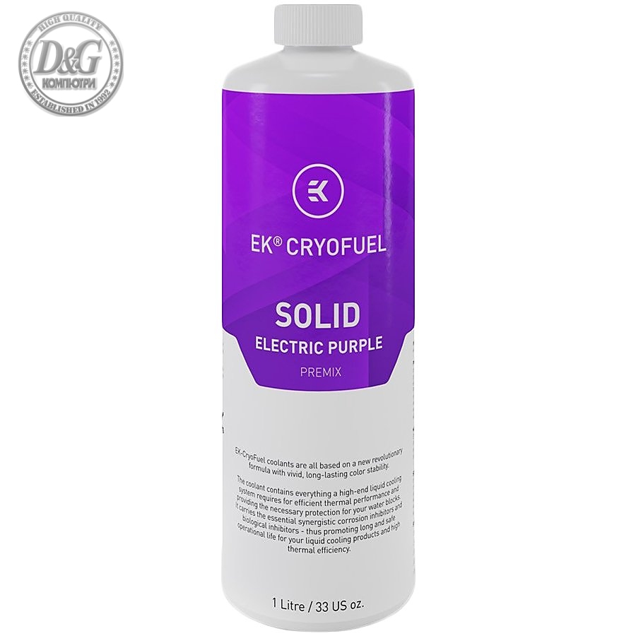 EK-CryoFuel Solid Electric Purple (Premix 1000mL), coolant mixture