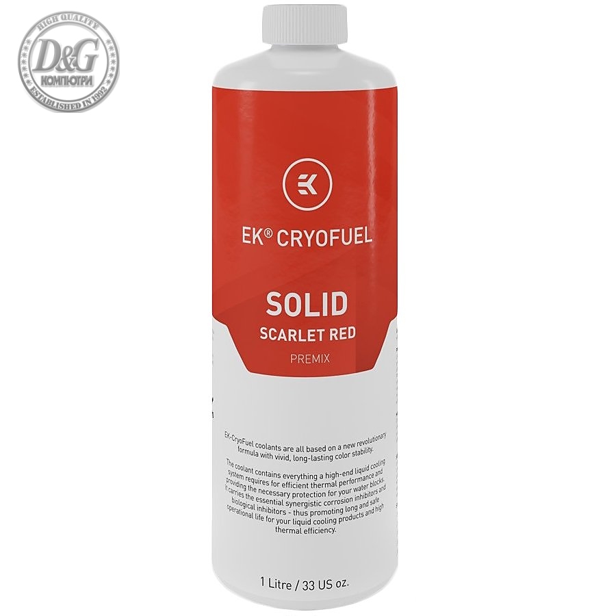 EK-CryoFuel Solid Scarlet Red (Premix 1000 mL), coolant mixture