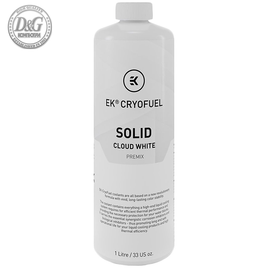 EK-CryoFuel Solid Cloud White (Premix 1000mL), coolant mixture