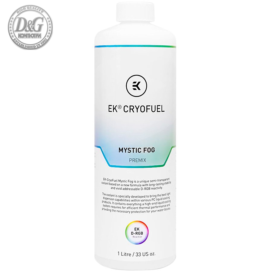 EK-CryoFuel Mystic Fog (Premix 1000mL), semi-transparent coolant