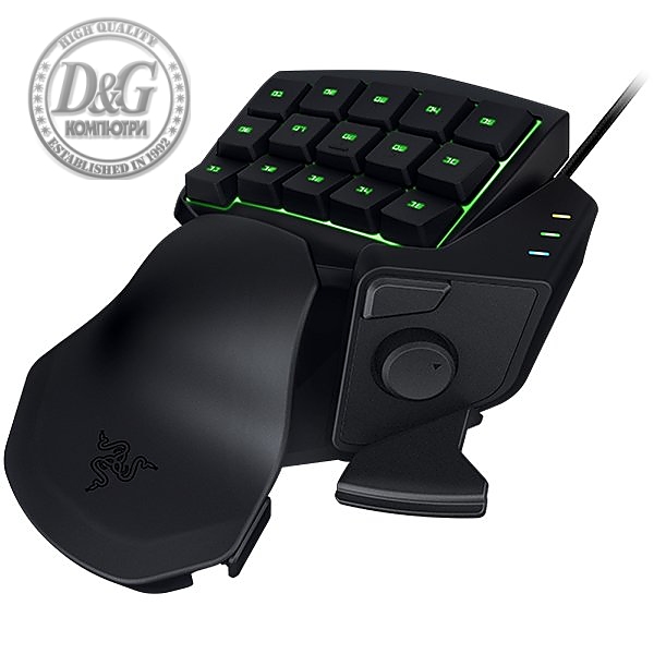 Razer Tartarus Chroma - Expert RGB Gaming Keypad - FRML,25 fully programmable membrane keys including an 8-way thumb-pad,adjustable wrist-rest module,16.8 million customizable color options