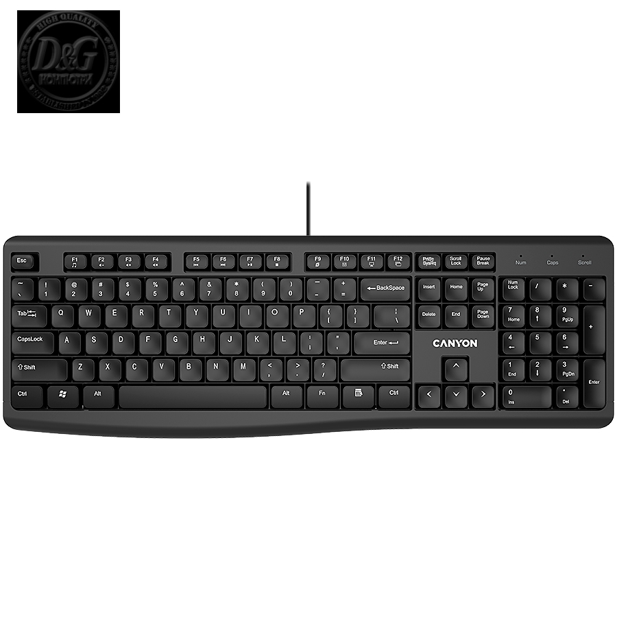 Wired Chocolate Standard Keyboard ,105 keys, slim  design with chocolate key caps,  1.5 Meters cable length,Size 434.2*145.4*27.2mm,450g BG layout