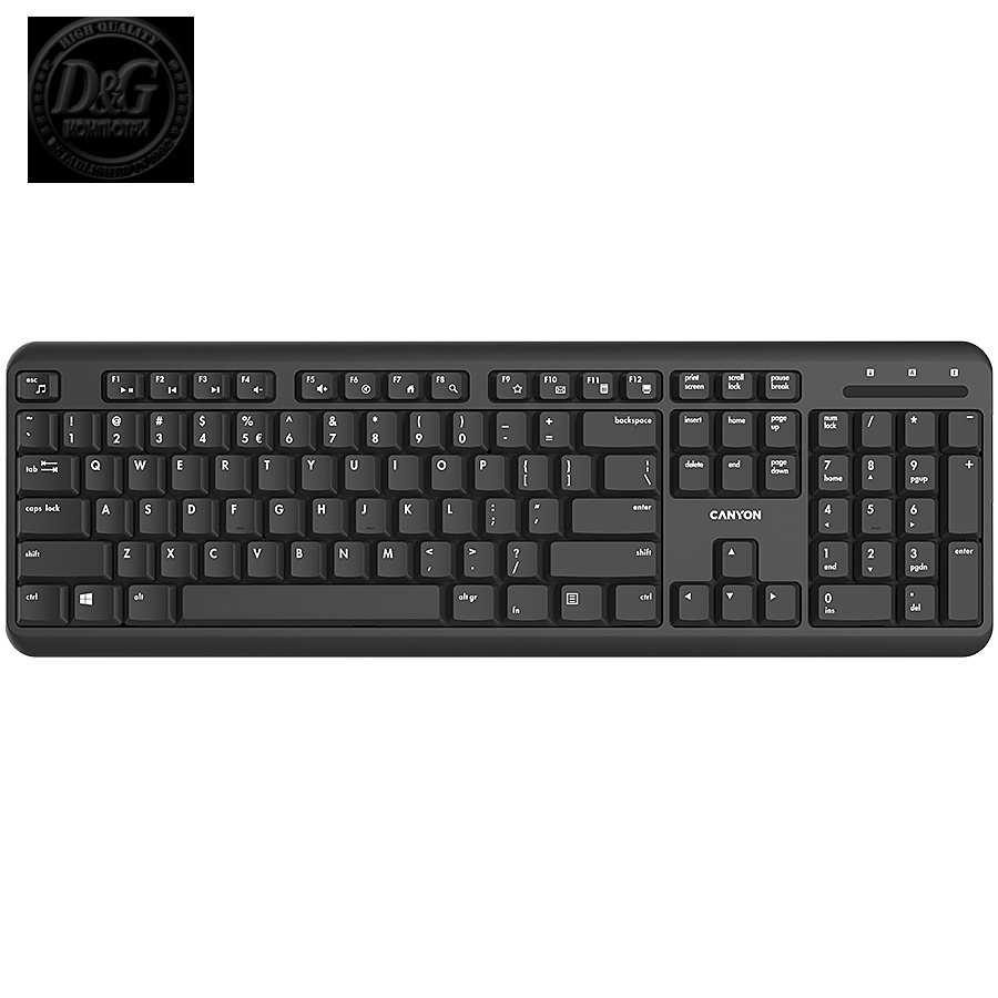 Wireless keyboard with Silent switches ,105 keys,black,Size 442*142*17.5mm,460g,BG layout