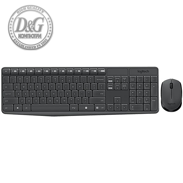 LOGITECH Wireless Combo MK235 - INTNL - US Intrernational layout