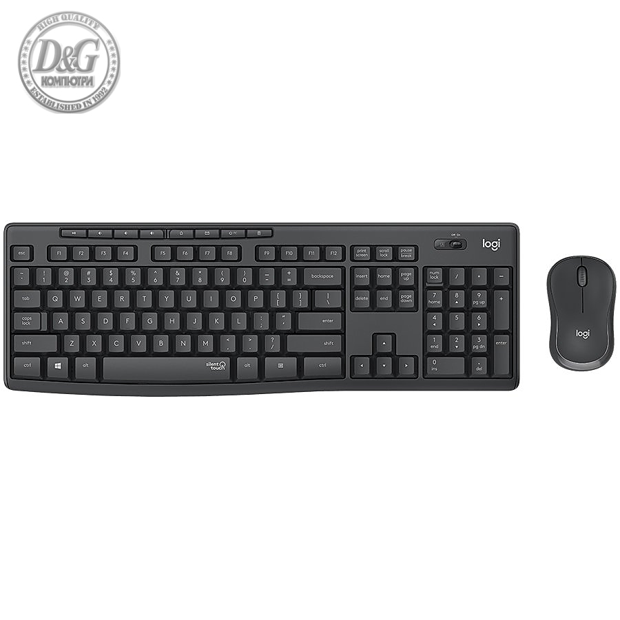 LOGITECH MK295 Silent Wireless Combo - GRAPHITE - US INT'L - 2.4GHZ  - INTNL