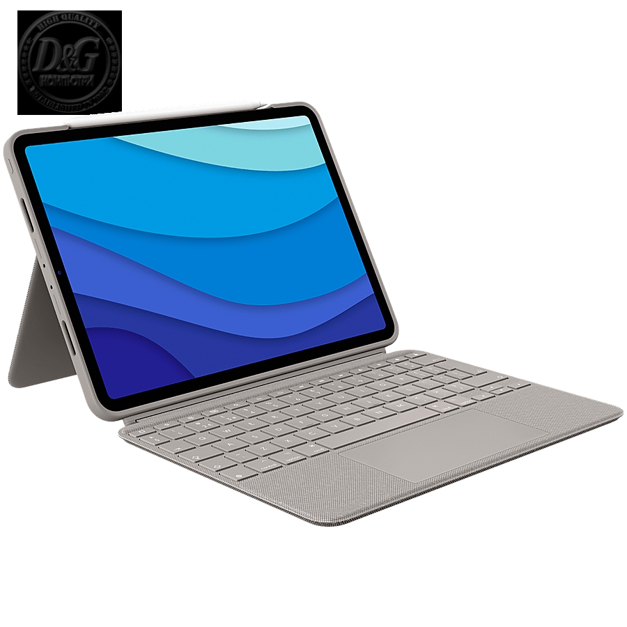 LOGITECH Combo Touch for iPad Pro 12.9-inch (5th generation) - GREY - UK - INTNL