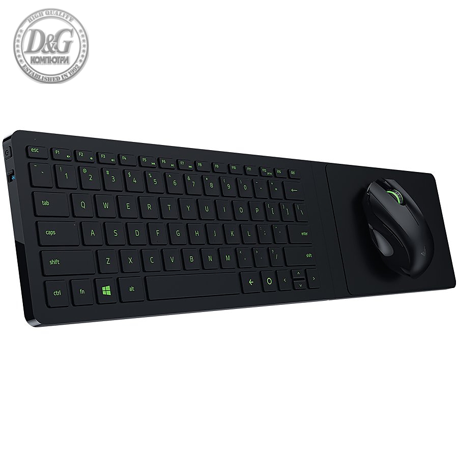 Razer TURRET Living room gaming mouse and lapboard.GAMING GRADE WIRELESS CONNECTIVITY - FOR LAG FREE GAMEPLAY, ultra slim form factor and long battery life.