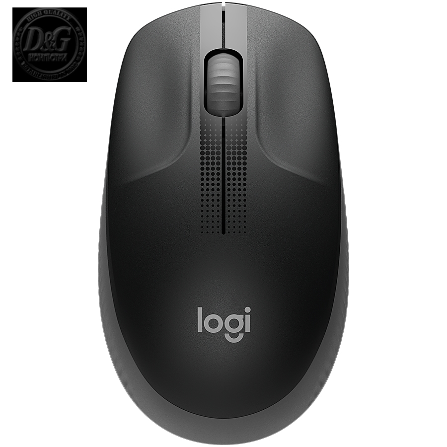 LOGITECH M190 Full-size wireless mouse - CHARCOAL - 2.4GHZ - EMEA - M190