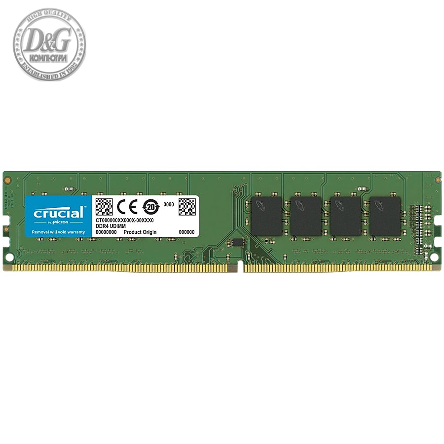 CRUCIAL 16GB DDR4-3200 UDIMM CL22 (8Gbit/16Gbit)