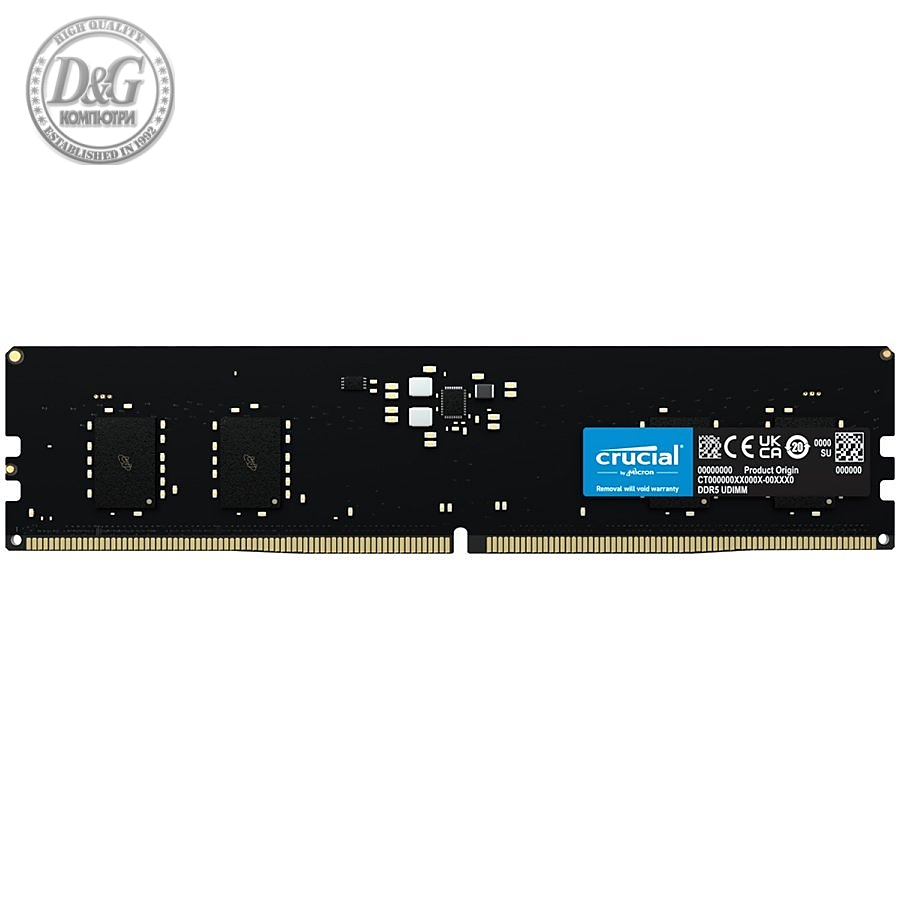 CRUCIAL 16GB DDR5-4800 UDIMM CL40 (16Gbit)