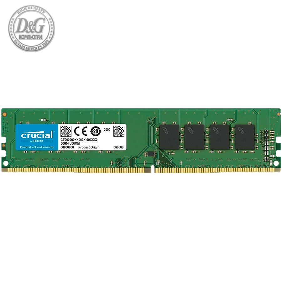 CRUCIAL 8GB DDR4-3200 UDIMM CL22 (8Gbit/16Gbit)