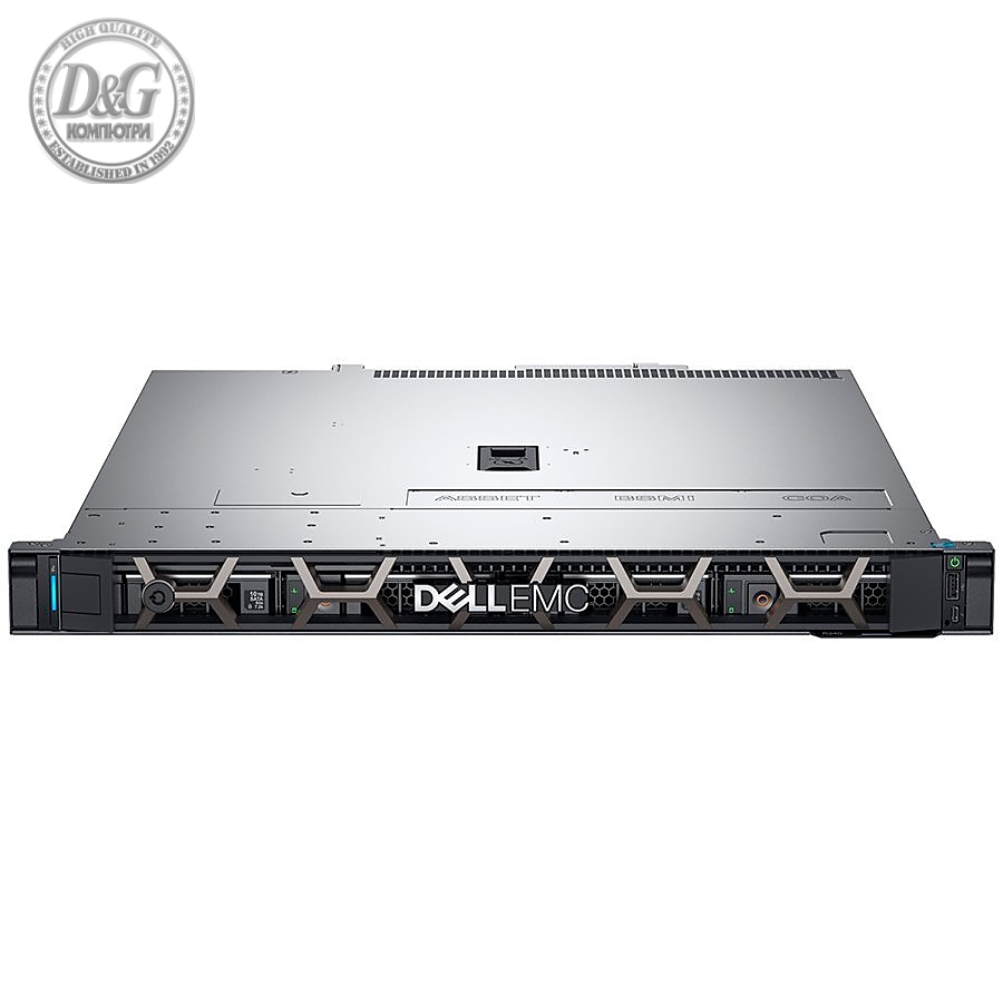 PowerEdge R340,Intel Core i3 8100 3.6GHz, 6M, 4C/4T,3.5" Chassis with 4 Hot Plug HDD and Soft RAID,Bezel,Riser 1xFHx8 1xLPx4 PCIe Gen3,8GB 2666MT/s DDR4 ECC UDIMM,iDrac9 Bas,1TB 7.2K SATA 6Gbps Hot-plug,Embed. SATA,no ODD,TPM 1.2,On-Board LOM,3Y NBD