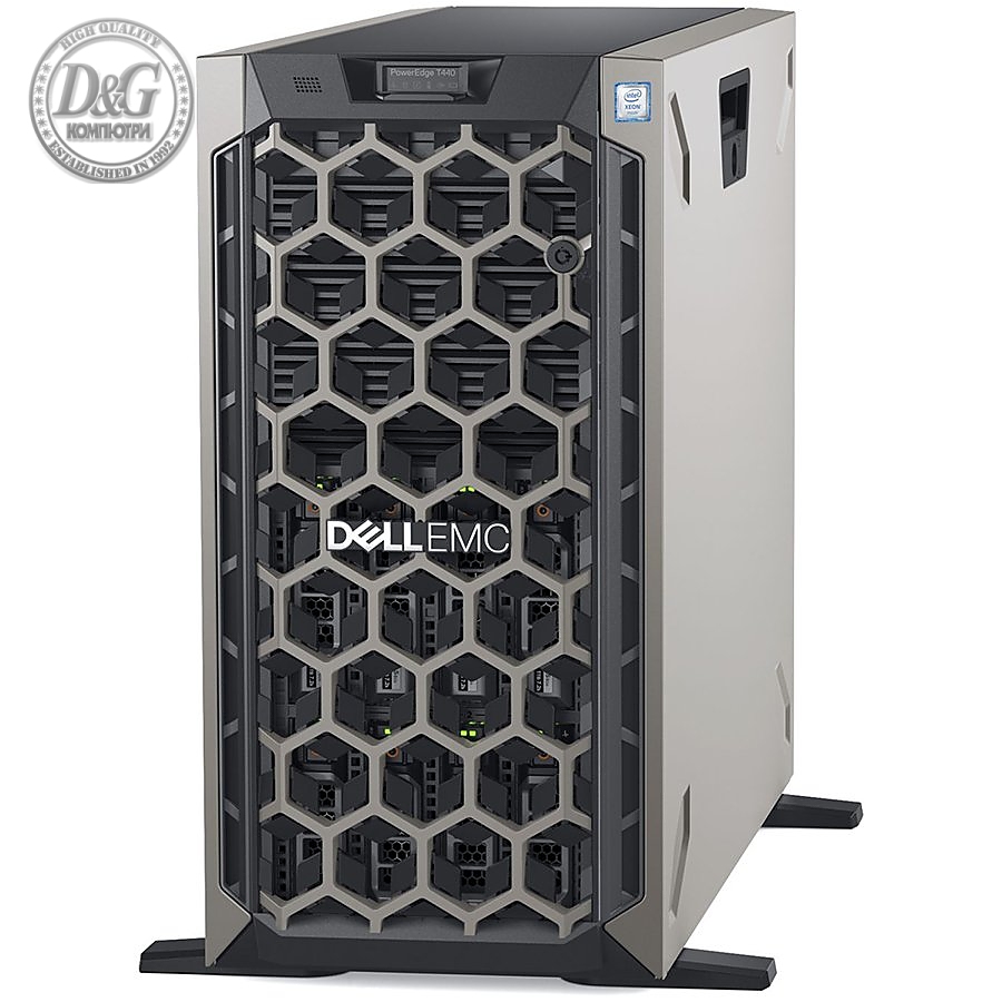 PowerEdge T440/Chassis 8 x 3.5 HotPlug/Xeon Silver 4208 8C/16T 2.1GHz/16GB/1x600GB HDD SAS 10K/Casters/Bezel/No optical drive/On-Board LOM DP/PERC H330+/iDRAC9 Exp/Single Hot-plug PSU(1+0)750W/3Y NBD Warranty