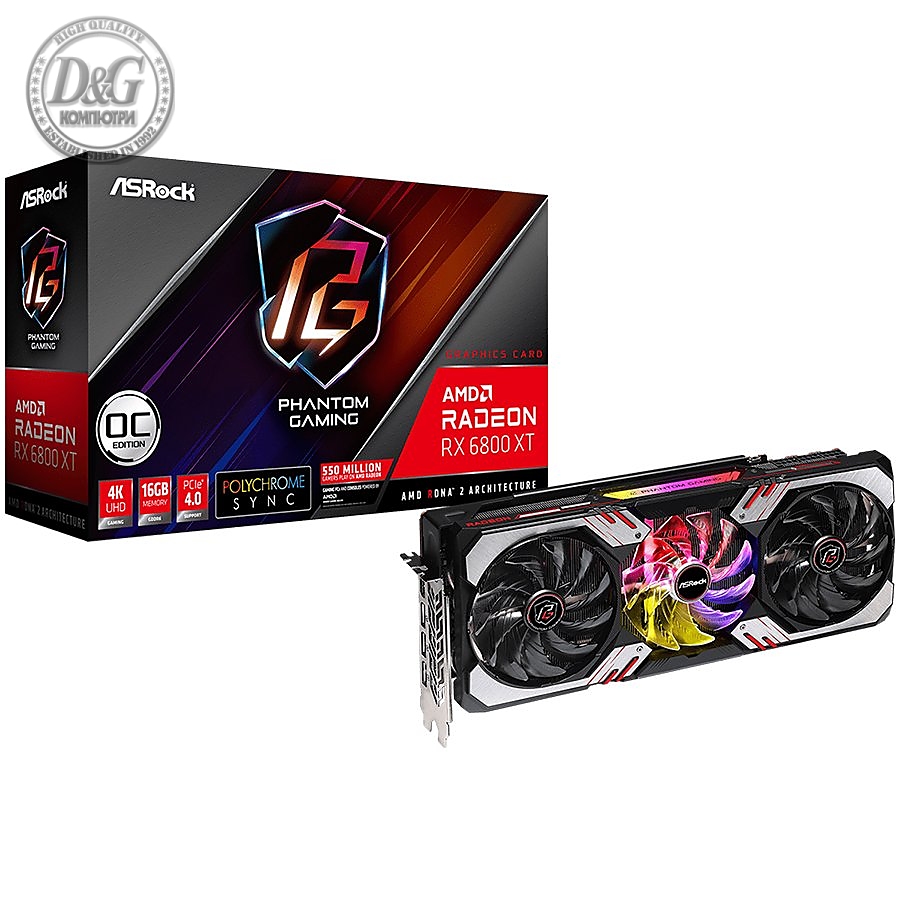 Video card ATI Radeon RX 6800 XT Phantom Gaming D 16GB OC