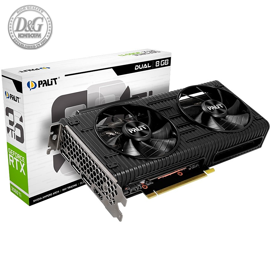 Palit GeForce RTX 3060Ti Dual 8GB GDDR6, NE6306T019P2-190AD