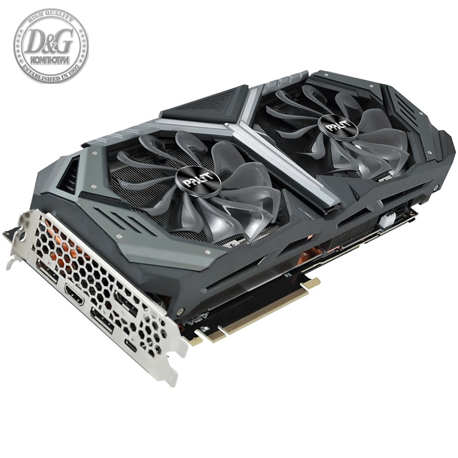 PALIT Video Card GeForce RTX 2070 SUPER NVidia, GameRock 8GB GDDR6,256bit ,HDMI,3xDP,part#NE6207S020P2-1040G