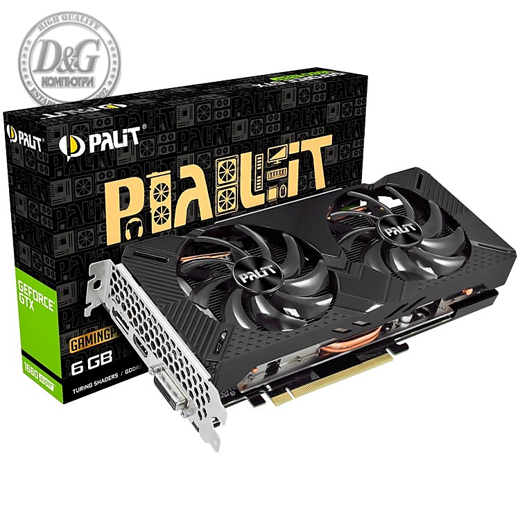 Palit GeForce GTX 1660Super GamingPro 6GB GDDR6, 192bit, DVI-D, HDMI, DP, 8 pin Power connector, recomended PSU 450W