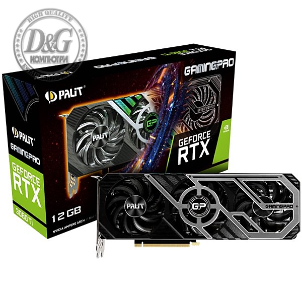 Palit GeForce RTX 3080Ti GamingPro 12GB GDDR6X, 384bit, DP 1.4a x3, HDMI2.1 x1, power consumption 350W.