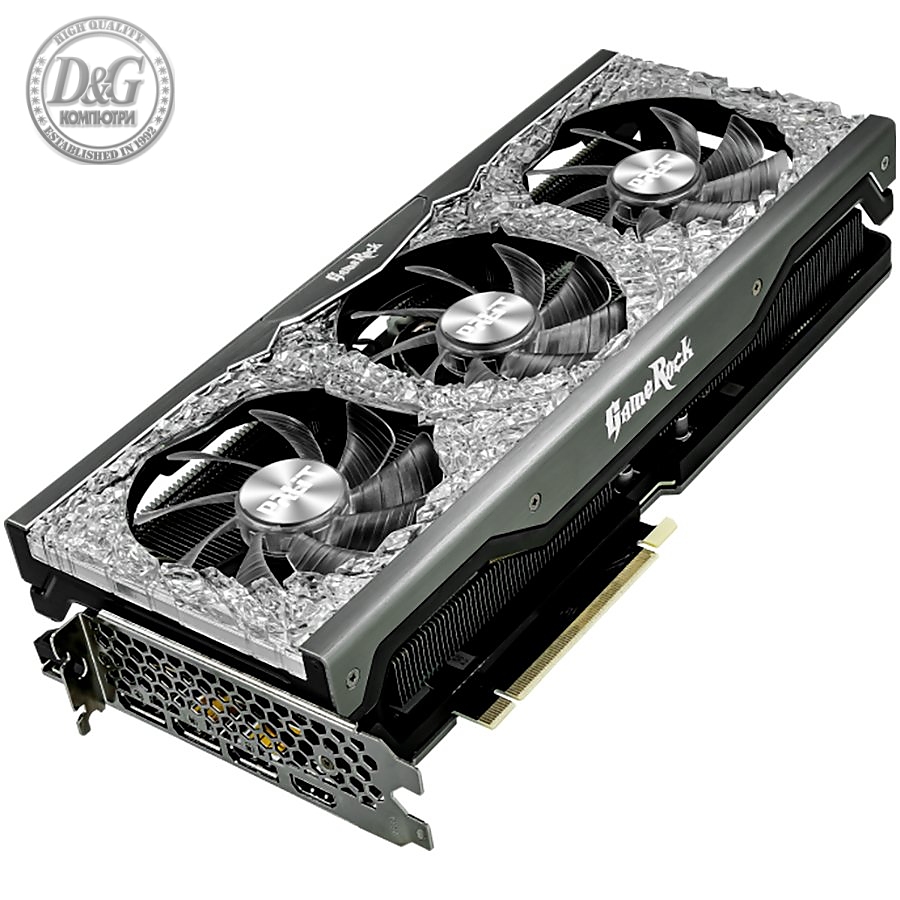 Palit GeForce RTX 3070Ti GameRock 8GB GDDR6X, 256 bit, DP 1.4a x3, HDMI2.1 x1, power consumption 310W, NED307T019P2-1047G.