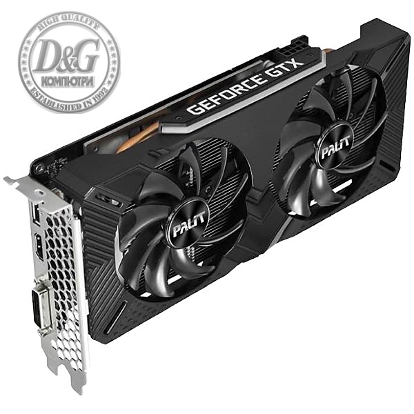 Palit GeForce GTX 1660Ti Dual 6GB GDDR6, 192bit, DVI-D, HDMI, DP, 8 pin Power connector, recomended PSU 450W, NE6166T018J9-1160C