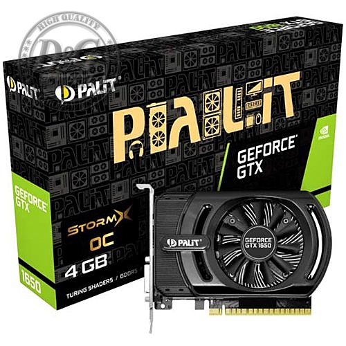 VC Palit nVidia GTX1650 StormX OC 4GB GDDR5 , 128bit, DVI, HDMI, part# NE51650S06G1-1170F